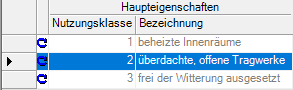 Nutzungsklassen