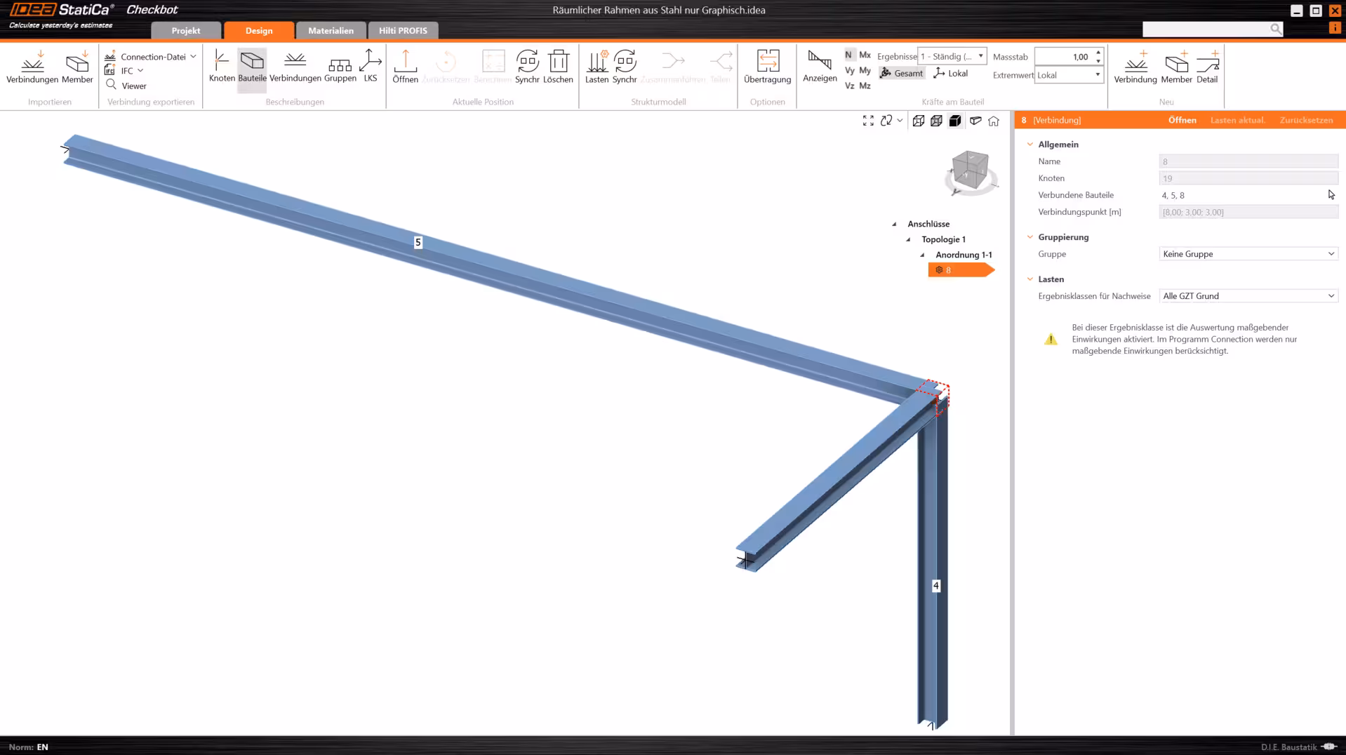 Baustatik-Daten in IDEA StatiCa