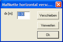 Maßkette horizontal verschieben