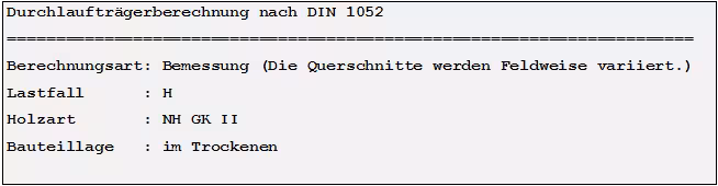 Allgemeine Angaben (DIN 1052)