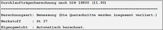 Allgemeine Angaben (DIN 18800 11.90)