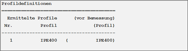 Querschnittsdefinitionen Material Stahl (18800 3.81, DIN 18800 11.90)