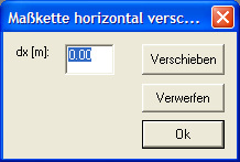 Maßkette horizontal verschieben