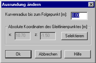 Ausrundung ändern