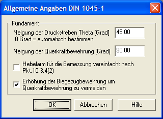 Allgemeine Angaben DIN 1045-1