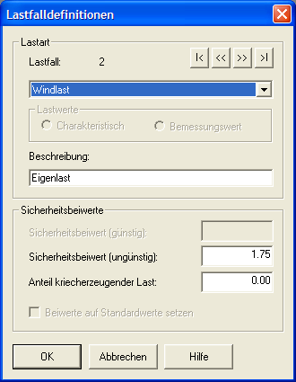 Lastfalldefinitionen DIN 1045(01)