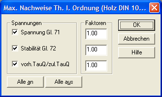 Max. Nachweise Th. I .O. DIN 1052