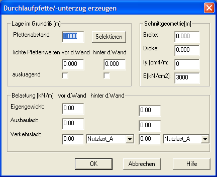 Durchlaufpfette/unterzug