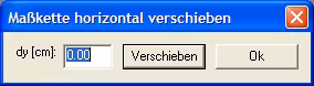 Maßkette horizontal verschieben
