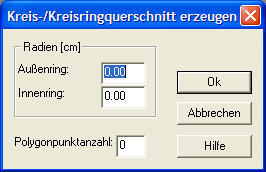 Kreis-/Kreisringquerschnitt erzeugen