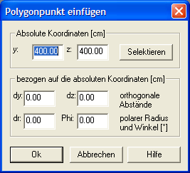 Polygonpunkt erzeugen