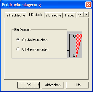 Erddruckumlagerung 1 Dreieck