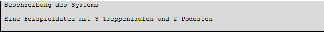 Beschreibung des Systems