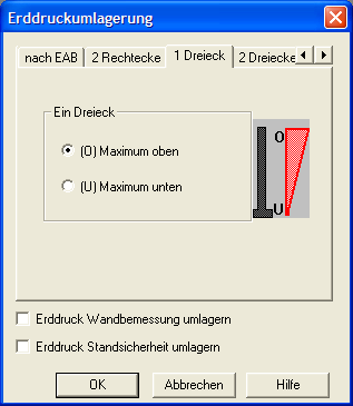 Erddruckumlagerung 1 Dreieck