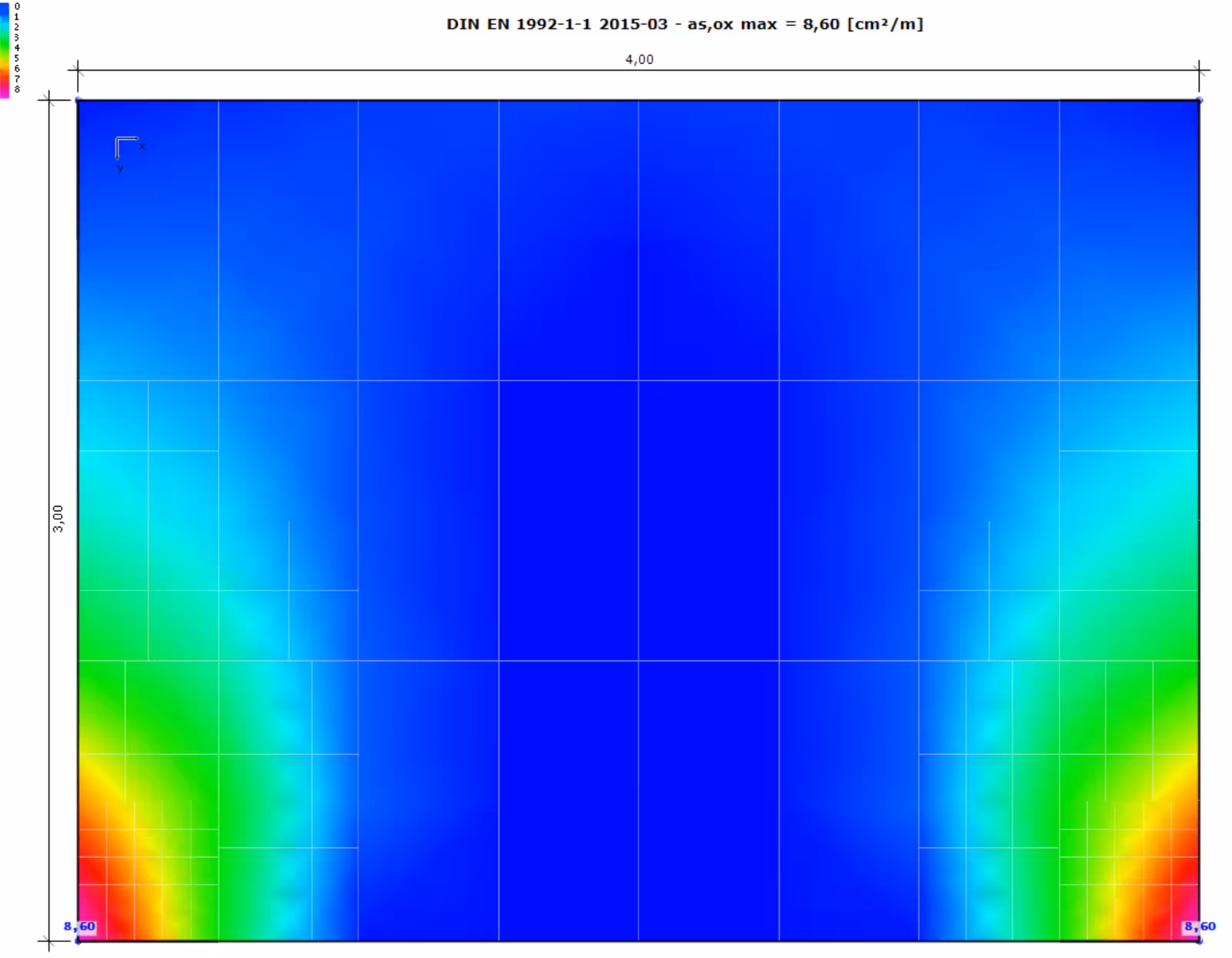 Bemessung der dreiseitig gelagerten Platte